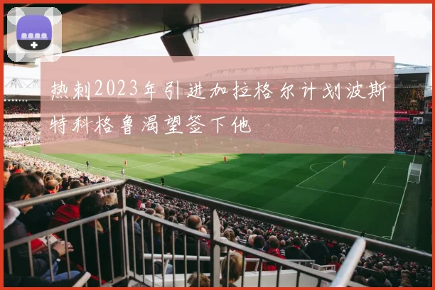 热刺2023年引进加拉格尔计划波斯特科格鲁渴望签下他